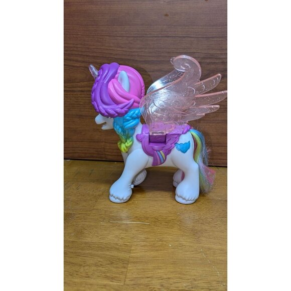 TESTED Hatchimals Interactive Unicorn Pegasus Rainbow Braids No Accessories - Picture 2 of 9